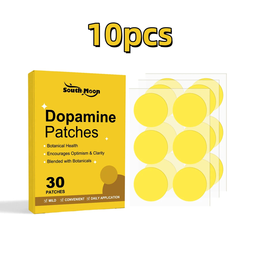 South Moon 30pcs remendo de dopamina fortalecer o sistema imunológico impulso de energia anti ansiedade alívio humor nutrir cuidados com o corpo remendo de dopamina
