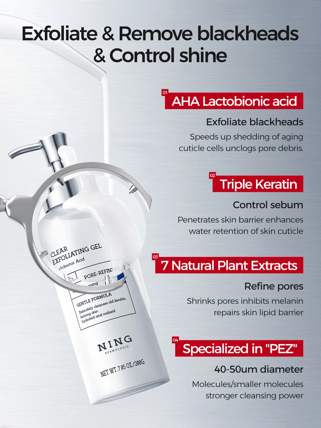Conjunto de cuidados com a pele Tembusu Essence – Routina de 8 etapas com limpador de amino, máscara de argila, toner, soro de ácido salicílico, creme e tratamento para os olhos