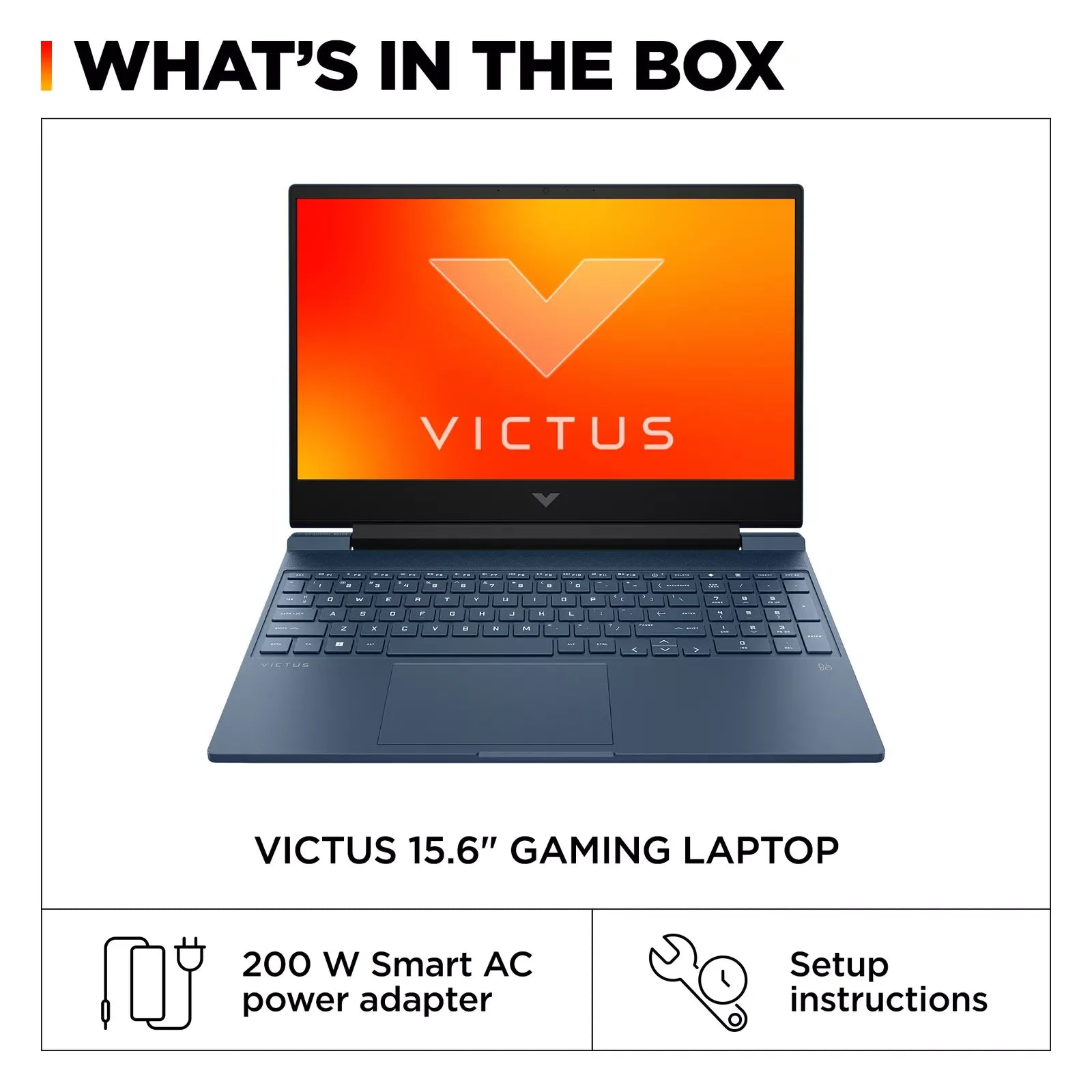HP Victus-Gaming Laptop,Intel Core i5-12450H,64GB de RAM,4TB SSD,GeForce RTX 3050,Windows 11 Casa, Azul, 15 em