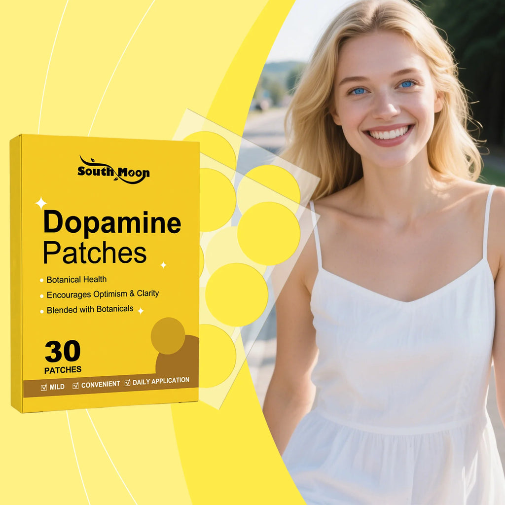 South Moon 30pcs remendo de dopamina fortalecer o sistema imunológico impulso de energia anti ansiedade alívio humor nutrir cuidados com o corpo remendo de dopamina