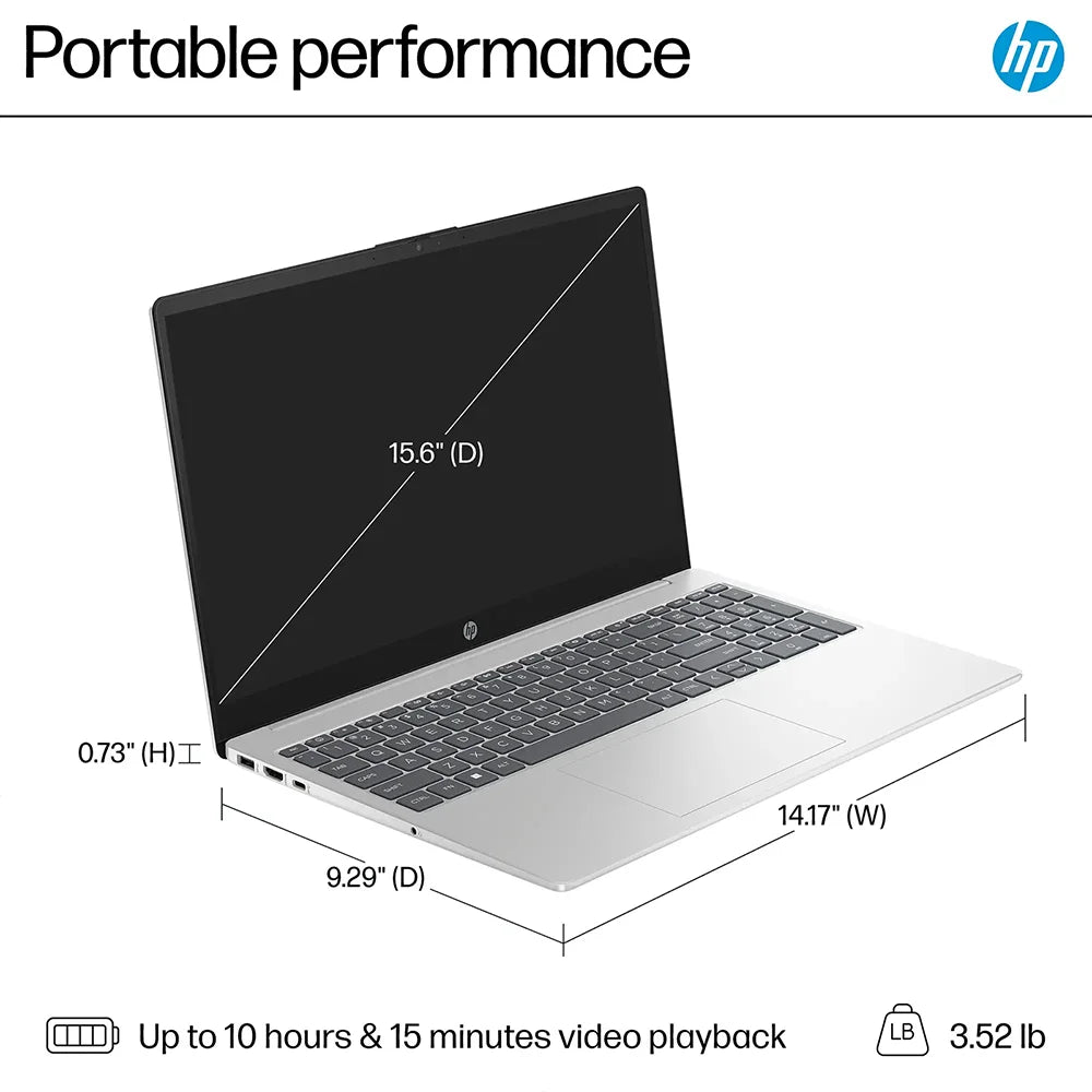 HP-Laptop Touchscreen Business, 15,6 ", Intel Core i3-1215U, até 64GB de RAM,2TB SSD,Intel UHD Graphics,Win 11 Pro, mais recente, 2022