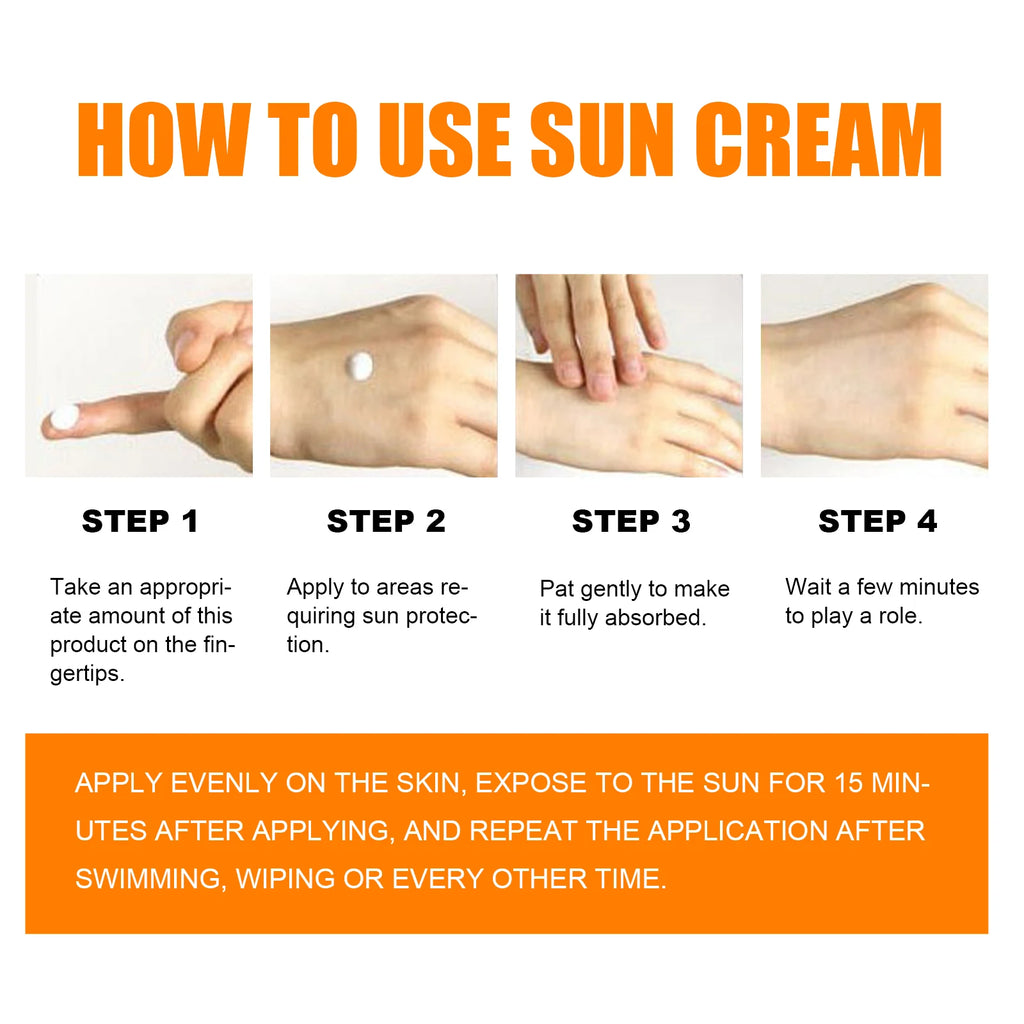 Creme protetor de isolamento, defesa física uv, reduz a pele, queimaduras solares, à prova de suor, não falso, branco, verão, creme hidratante refrescante