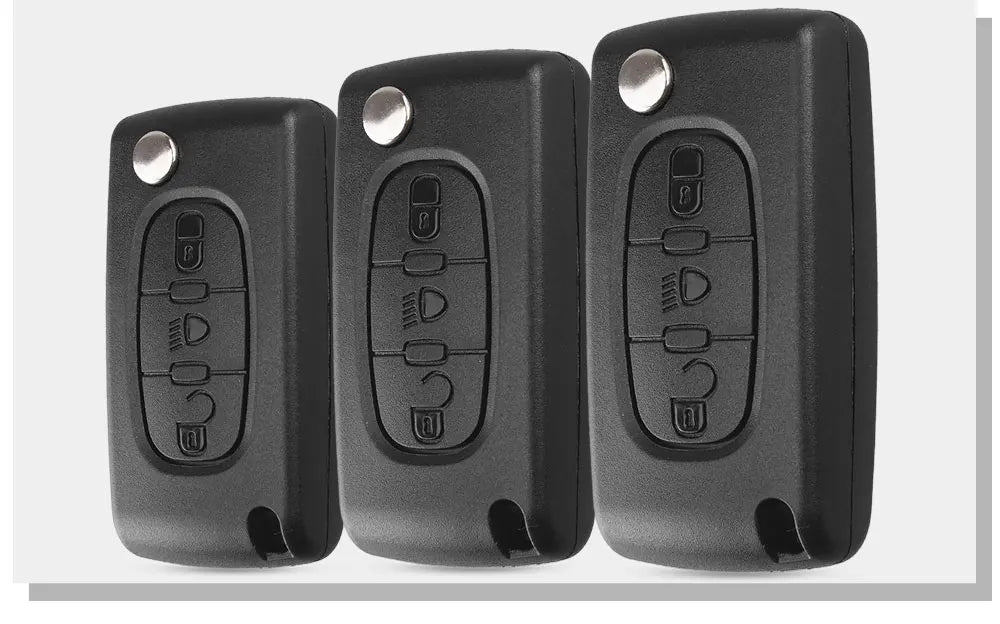 Keyyou para citroen c2 c3 c4 c5 c6 c8 3 botões flip remoto chave do carro caso capa escudo fob va2 lâmina ce0523