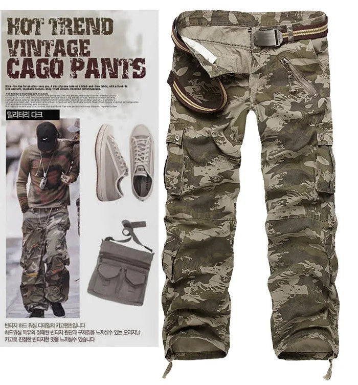2025 venda quente frete grátis calças cargo masculinas calças camufladas calças para homem 7 cores