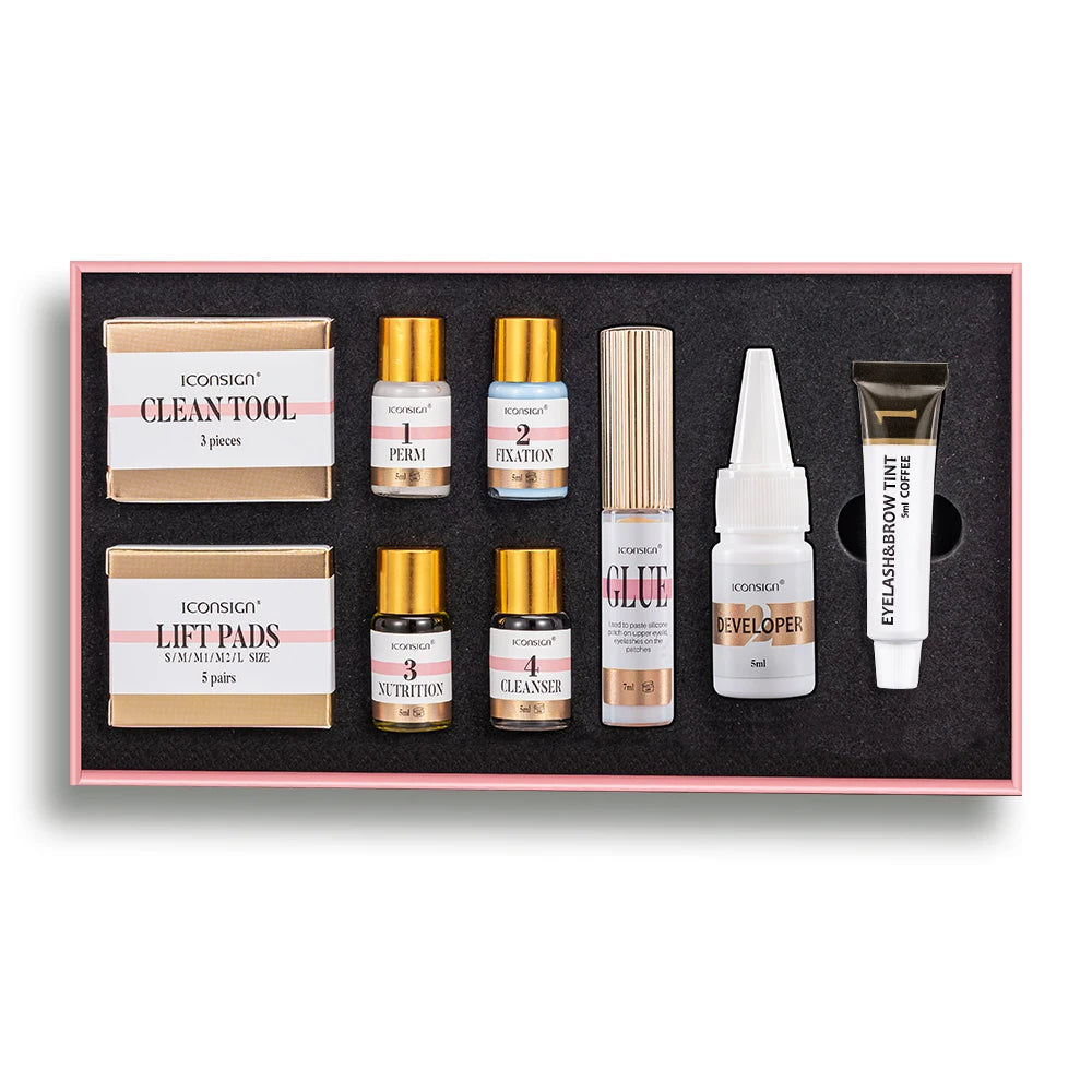 ICONSIGN Lash Lift e Matiz Kit Profissional Cílios Lifting Matiz Brow Laminação Tintura Ferramentas de Maquiagem para os Olhos