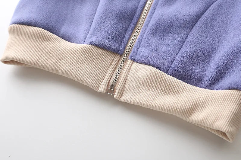 Colete polar com capuz, casaco de lã polar para crianças com zíper quente para bebês meninos meninas 2-10 anos de uso externo