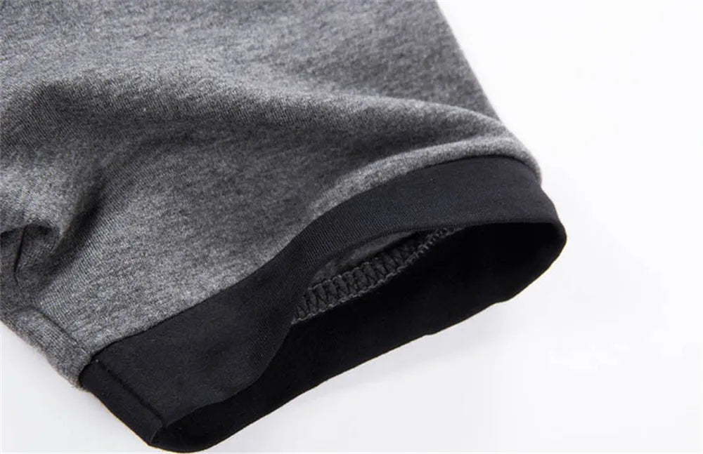 Novas Camisetas Masculinas Plus Size de Verão 2026, Moda Slim, Manga Curta, Patchwork, Decote em V, Camiseta Preta de Algodão para Homens
