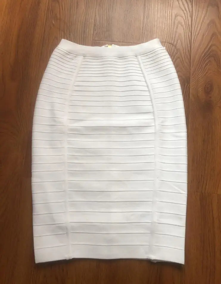 16 cores sexy sólido zíper laranja azul preto vermelho bandagem saia feminina elástica bodycon verão xl xxl lápis saias 58cm