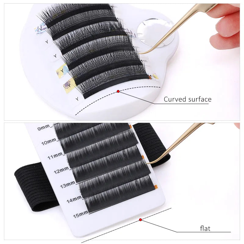 3 em 1 paleta de cílios postiços suporte almofada palete bandagem cílios titular usado à mão ajustável lash extensão suprimentos ferramentas de maquiagem