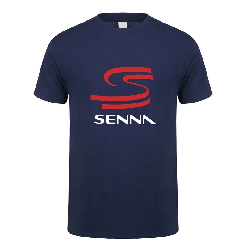 Novo herói ayrton senna t camisa masculina manga curta camisetas de algodão engraçado legal homem tshirt