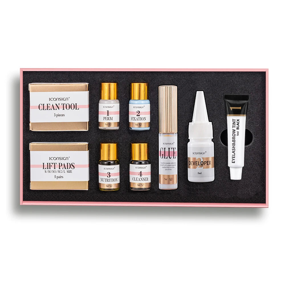 ICONSIGN Lash Lift e Matiz Kit Profissional Cílios Lifting Matiz Brow Laminação Tintura Ferramentas de Maquiagem para os Olhos