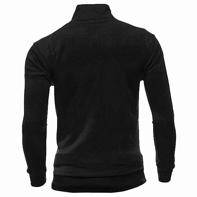 MRMT 2026 Novo Moletom Masculino Sem Capuz com Zíper e Gola Alta para Homens