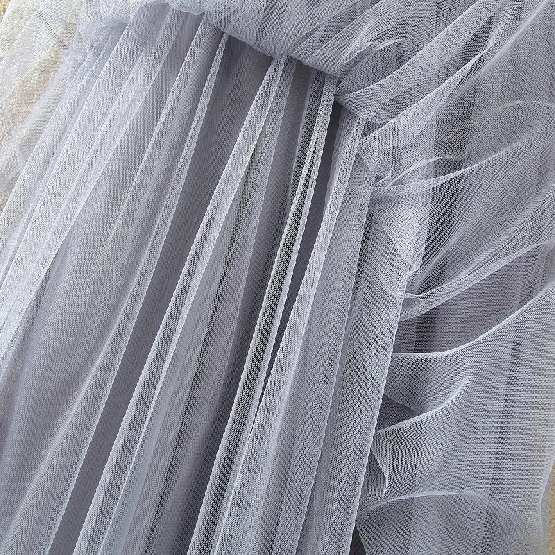 Maxi Longa Saia de Tule Mulheres 2024 Outono Inverno Elástico Cintura Alta Vestido de Bola Saia Feminino Adulto Tutu Saia Jupe Longue