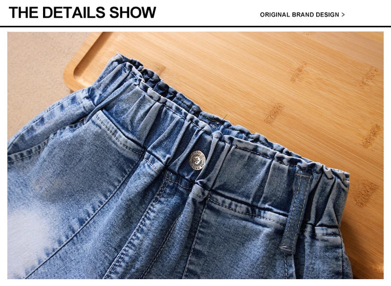 IENENS Roupas de verão para bebês meninas, shorts jeans, calças jeans, roupas infantis, calças curtas casuais para meninas, calças infantis