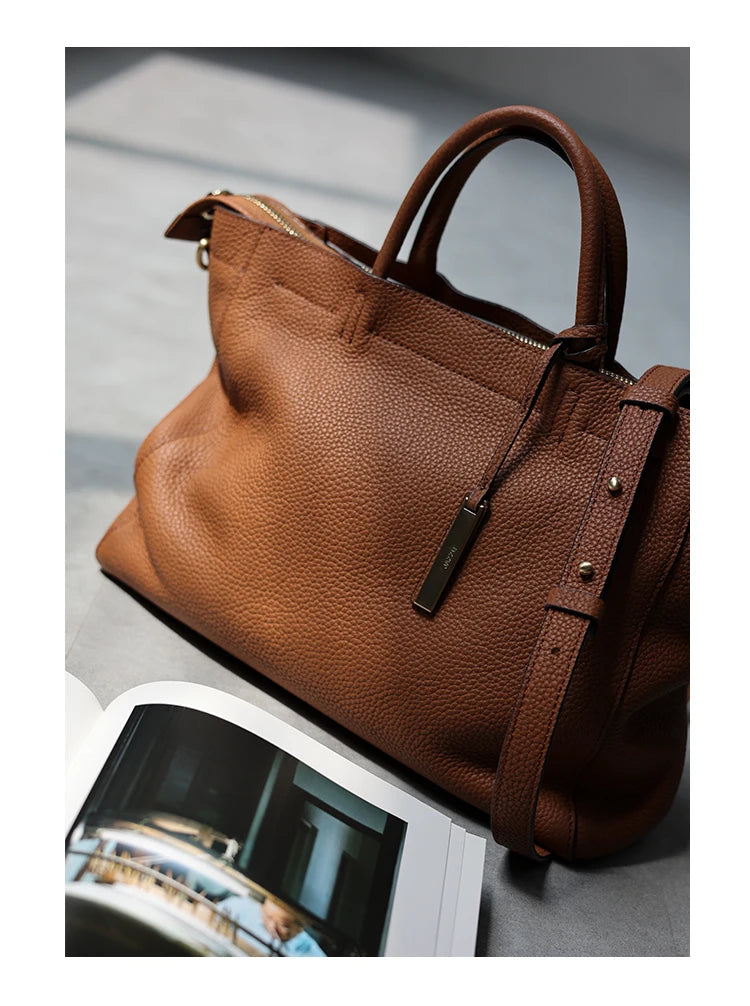 Bolsa mensageiro de ombro único para mulheres, couro de vaca 100% real, bolsa glamourosa, luxo, pendulares