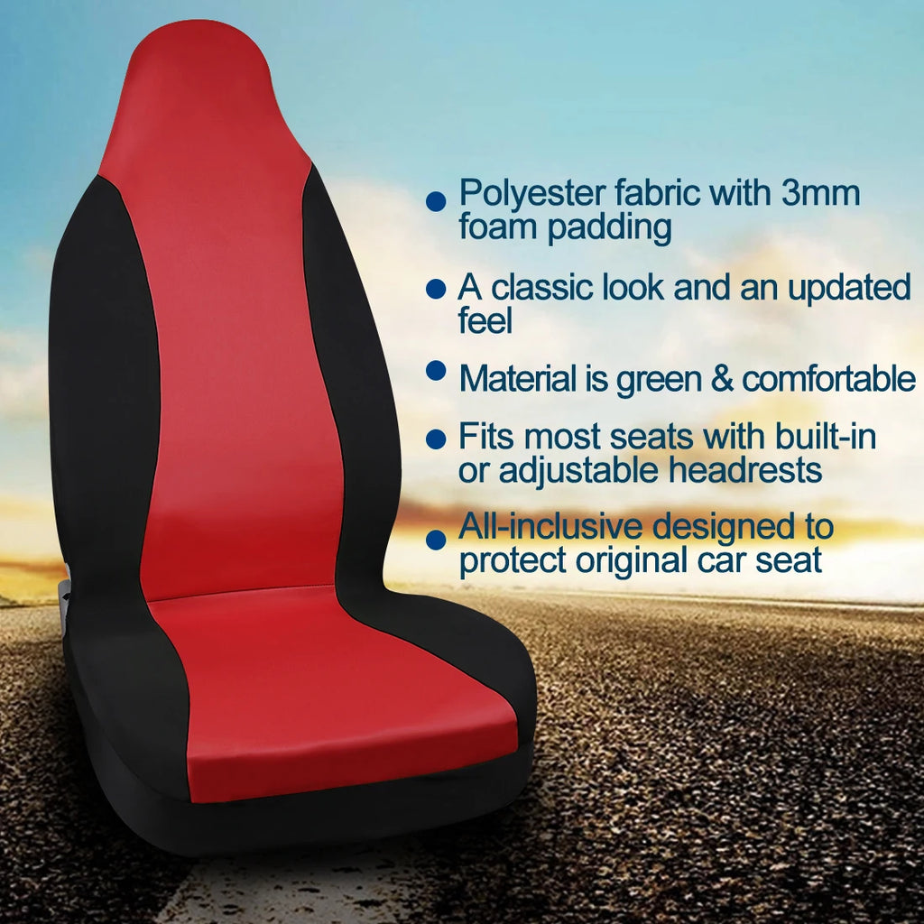 X Autochaux-Universal Car Seat Covers, 5 Cores, Balde, Fit para Auto, Veículo, Caminhão, SUV, Interior, Acessórios de Proteção