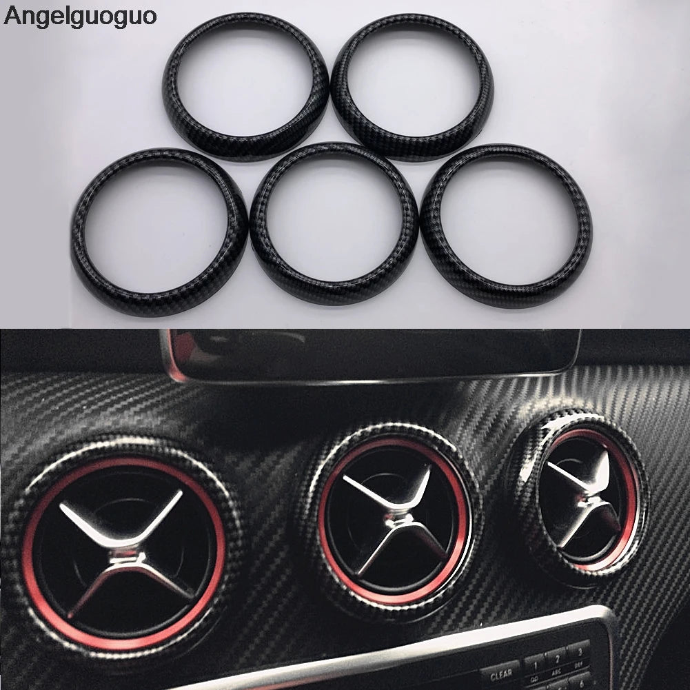 Angelguoguocar etiqueta da guarnição da janela para mercedes benz a/b/c (w204)/e (w212)/gla/cla/glk/gle-class