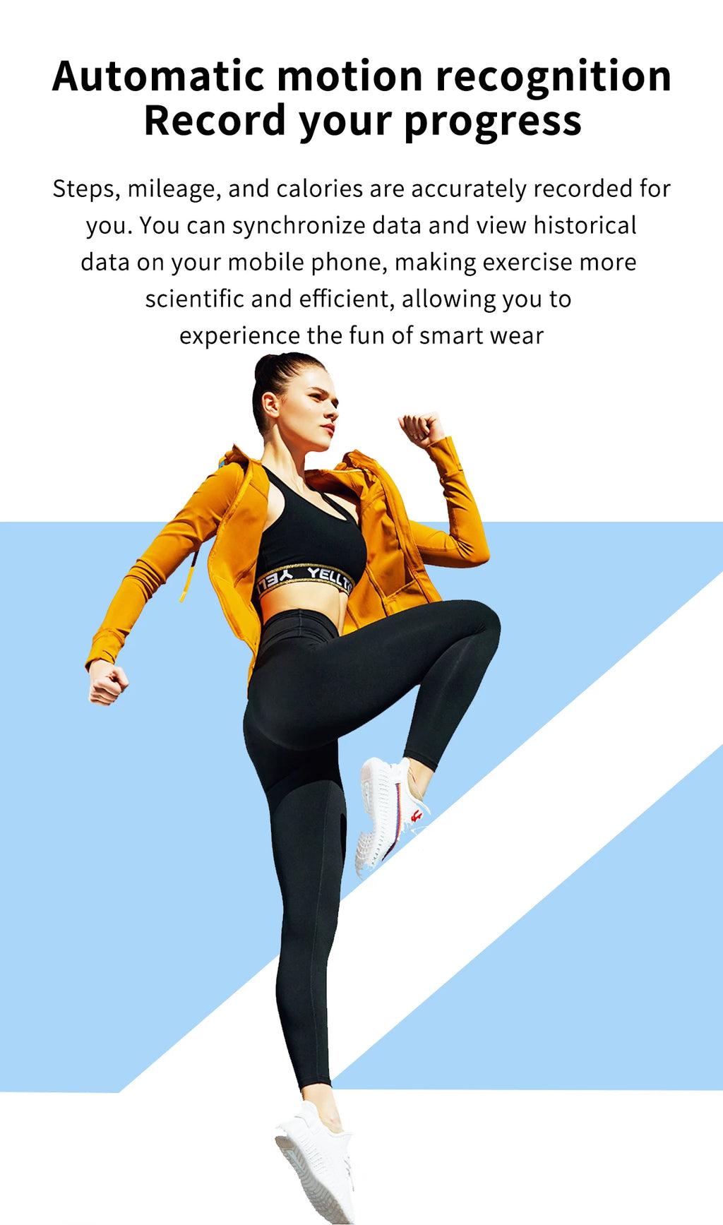 LIGE Relógio inteligente feminino à prova d'água, previsão do tempo em tempo real, relógios esportivos para mulheres, Android IOS