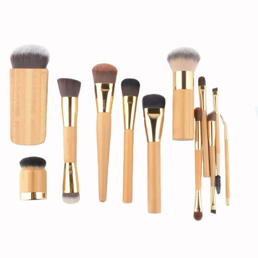1pc super macio pó compõem pincéis fundação blush pincel de maquiagem sombra mistura contorno profissional alta qualidade bambu
