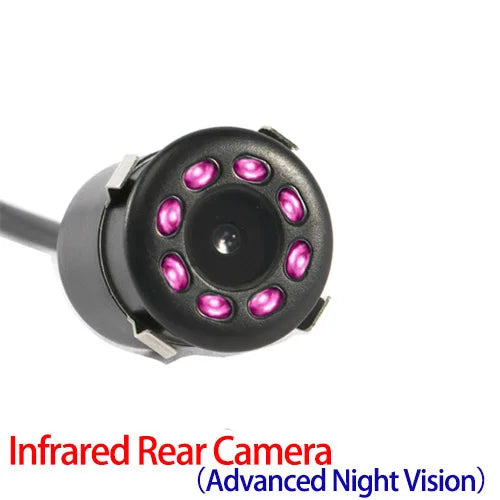 Hippcron câmera de visão traseira do carro 4 led visão noturna invertendo monitor estacionamento automático ccd à prova dwaterproof água 170 graus vídeo hd