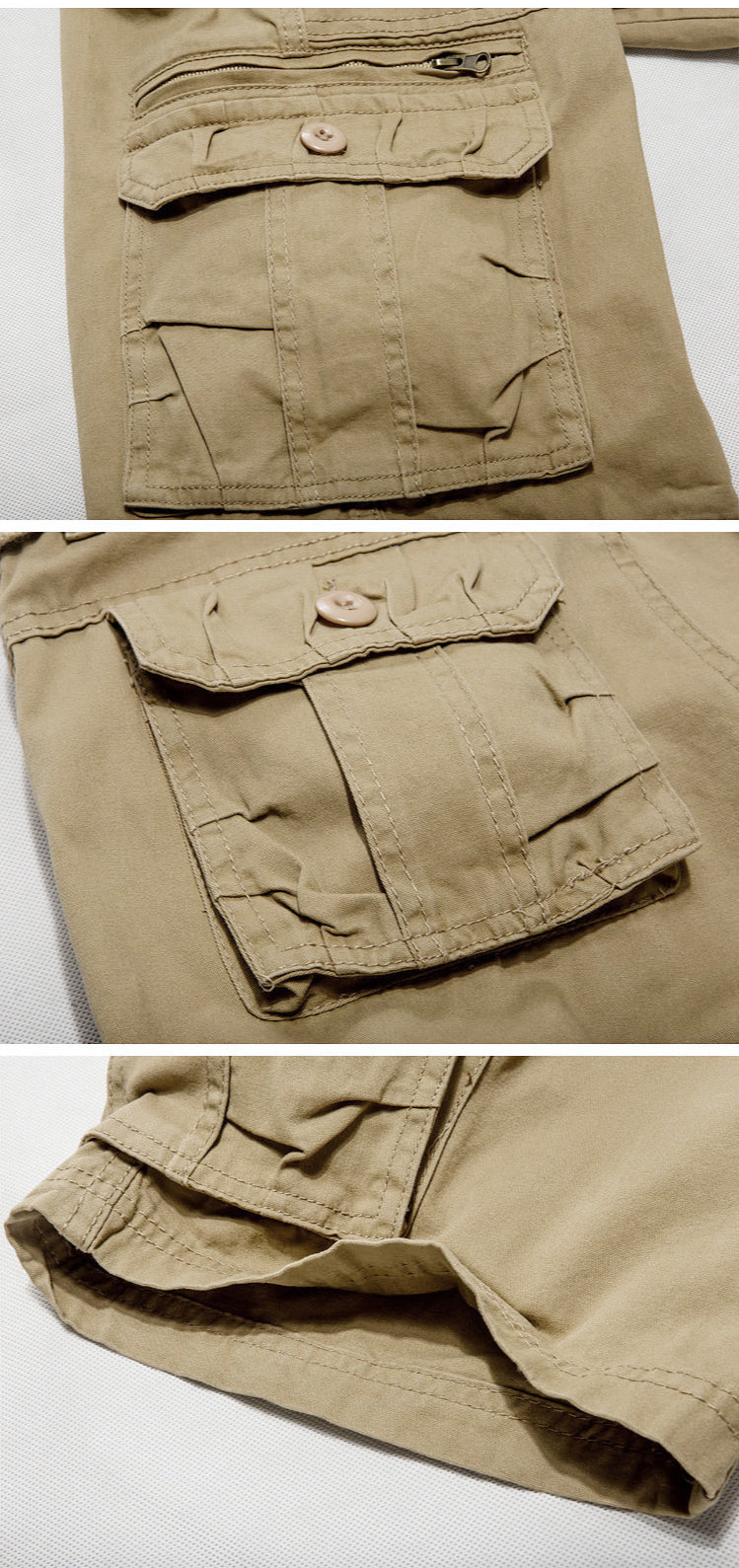 Calções de carga militar dos homens verão exército verde algodão shorts masculino solto multi-bolso shorts homme casual bermuda 40