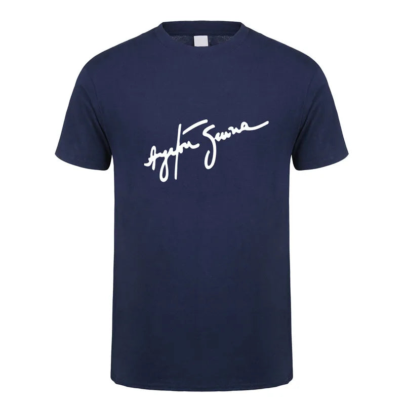 Novo herói ayrton senna t camisa masculina manga curta camisetas de algodão engraçado legal homem tshirt
