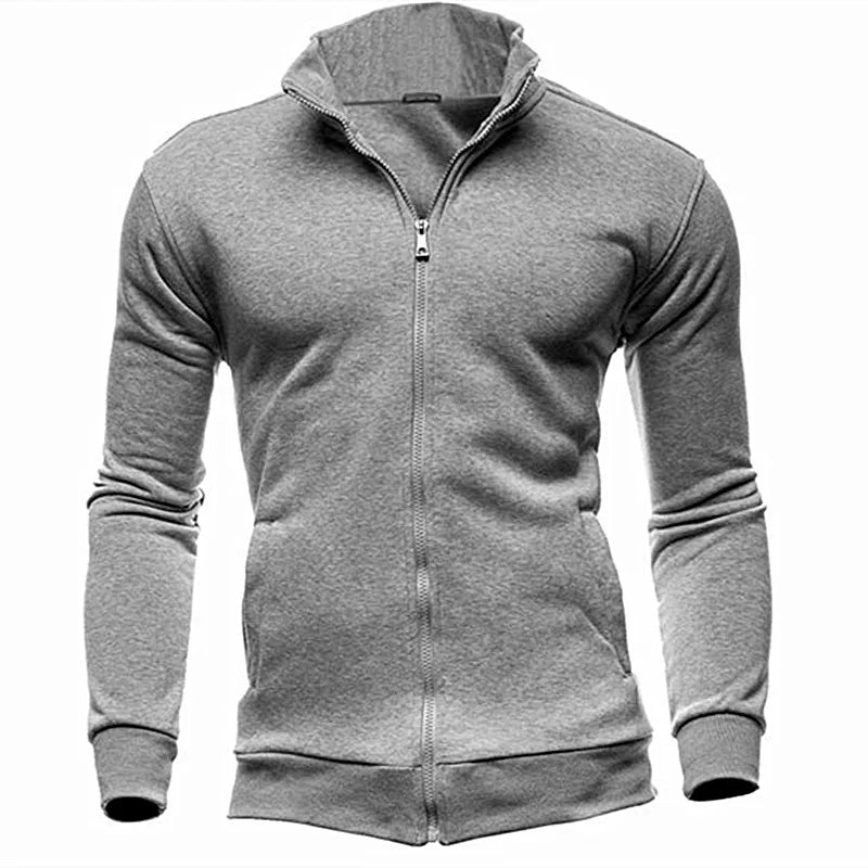 MRMT 2026 Novo Moletom Masculino Sem Capuz com Zíper e Gola Alta para Homens