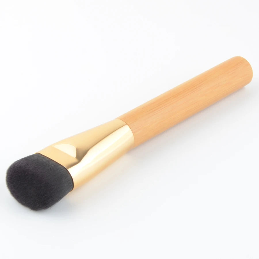 1pc super macio pó compõem pincéis fundação blush pincel de maquiagem sombra mistura contorno profissional alta qualidade bambu