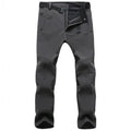 Estiramento calças à prova dwaterproof água dos homens casual inverno grosso quente velo pele de tubarão masculino blusão moletom dos homens calças táticas