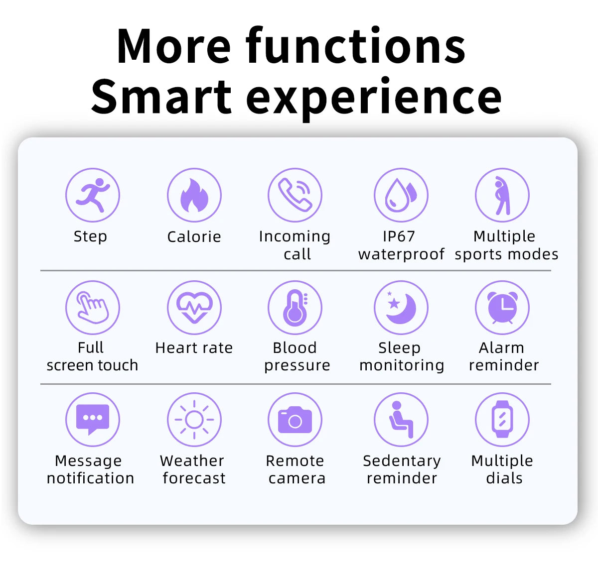 LIGE Relógio inteligente feminino à prova d'água, previsão do tempo em tempo real, relógios esportivos para mulheres, Android IOS