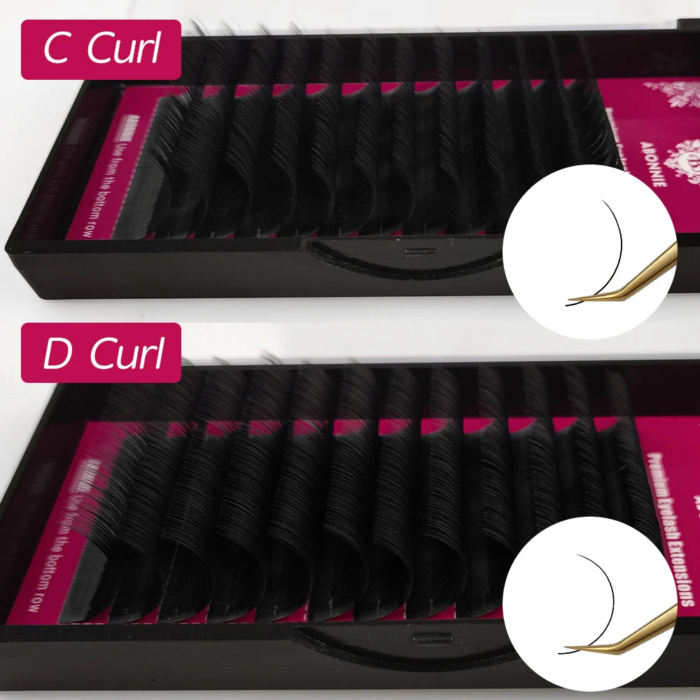Abonnie Extensões de Cílios Clássicos Volume Individual Cílios Soffici Extensões de Cílios Ultra Macio