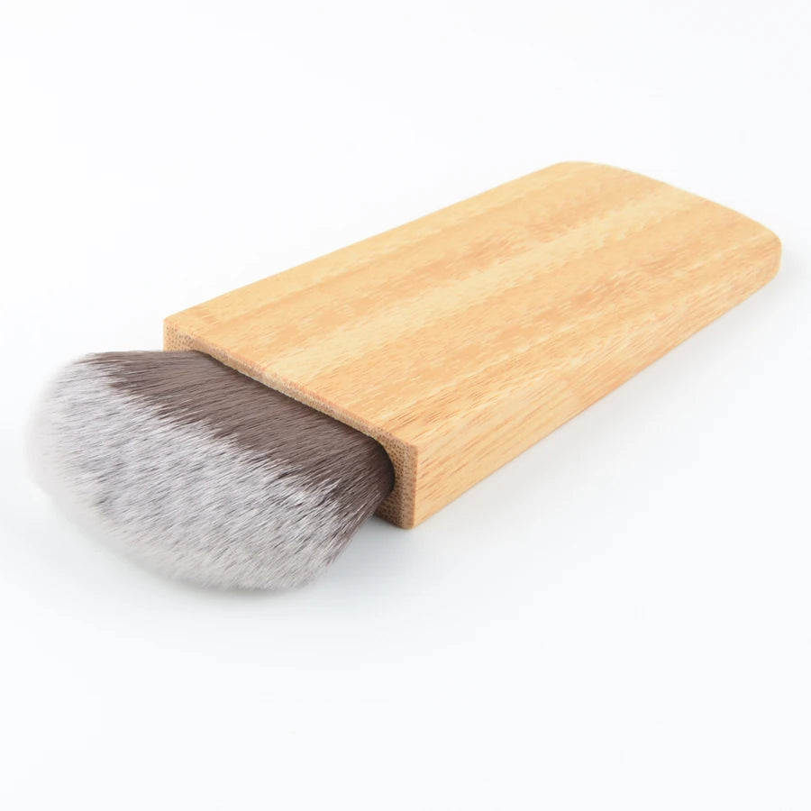 1pc super macio pó compõem pincéis fundação blush pincel de maquiagem sombra mistura contorno profissional alta qualidade bambu