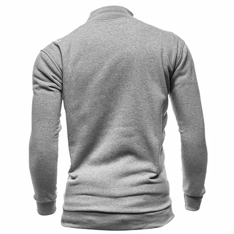 MRMT 2026 Novo Moletom Masculino Sem Capuz com Zíper e Gola Alta para Homens