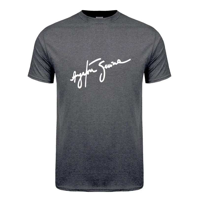 Novo herói ayrton senna t camisa masculina manga curta camisetas de algodão engraçado legal homem tshirt