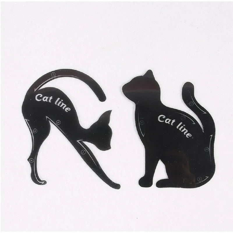 Lápis Delineador Líquido Dual End Black, Pro Impermeável, Maquiagem de Longa Duração, Eye Liner Pen, Linha Cat, Eye Stencils