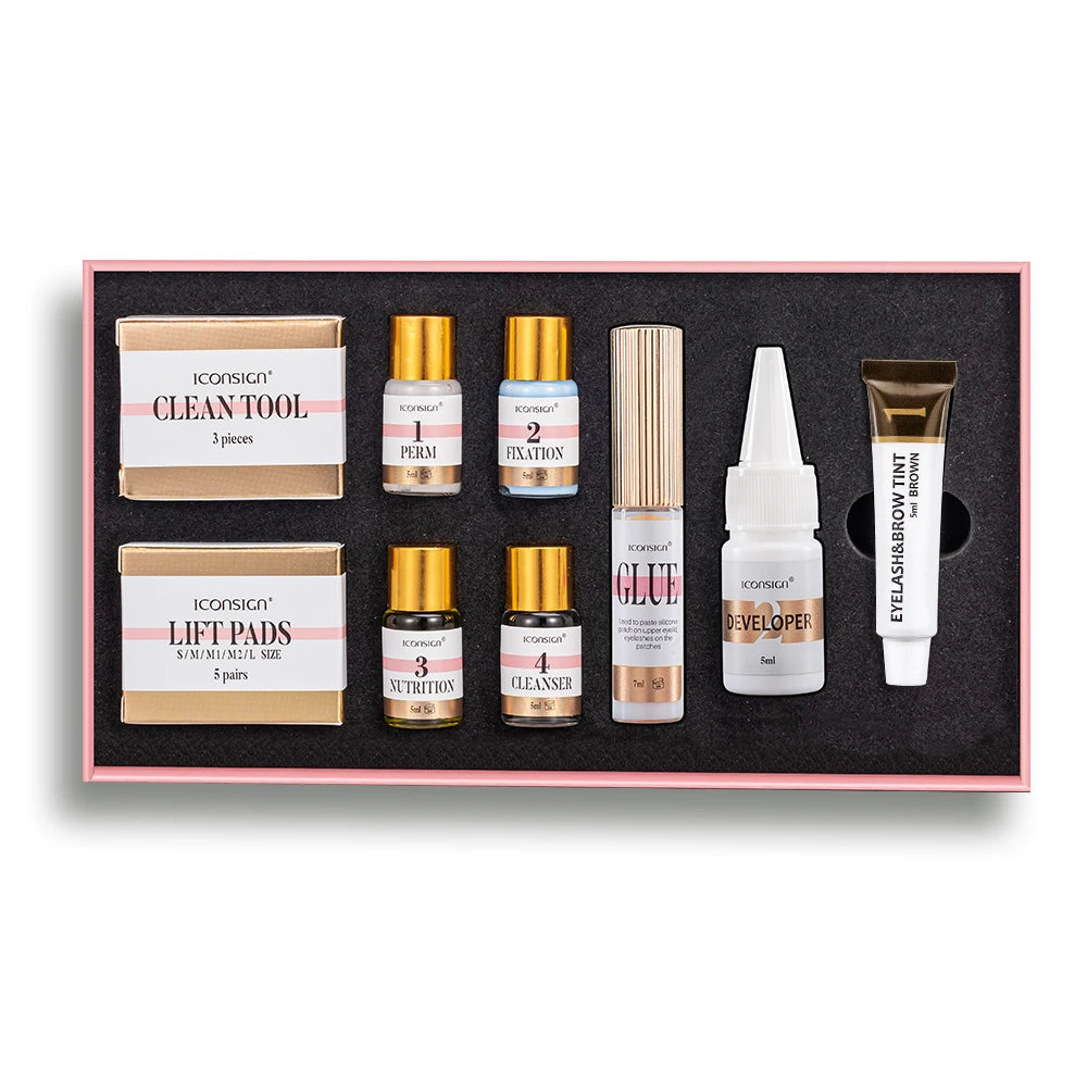 ICONSIGN Lash Lift e Matiz Kit Profissional Cílios Lifting Matiz Brow Laminação Tintura Ferramentas de Maquiagem para os Olhos