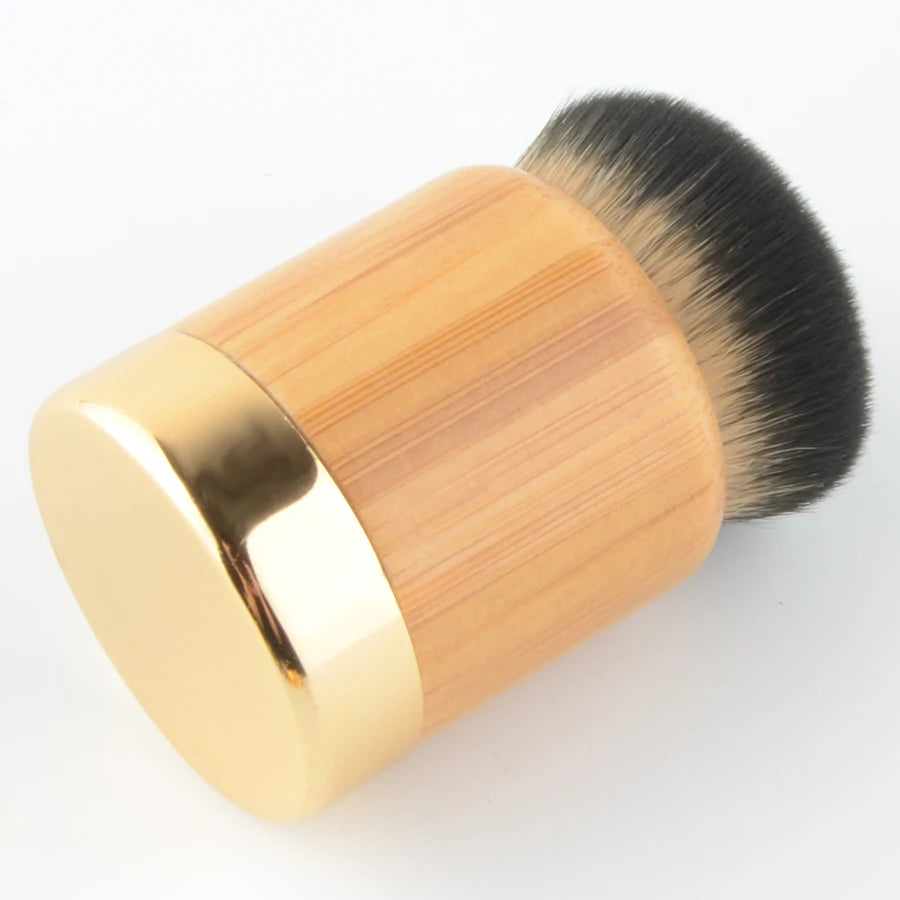 1pc super macio pó compõem pincéis fundação blush pincel de maquiagem sombra mistura contorno profissional alta qualidade bambu