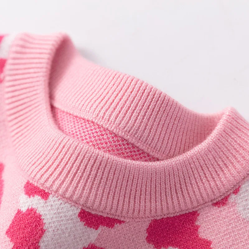 Suéter de malha com estampa infantil, suéteres quentes, malha pulôver, roupas infantis, bebê, inverno, outono, 2022