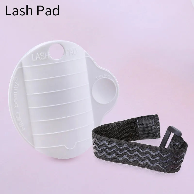3 em 1 paleta de cílios postiços suporte almofada palete bandagem cílios titular usado à mão ajustável lash extensão suprimentos ferramentas de maquiagem