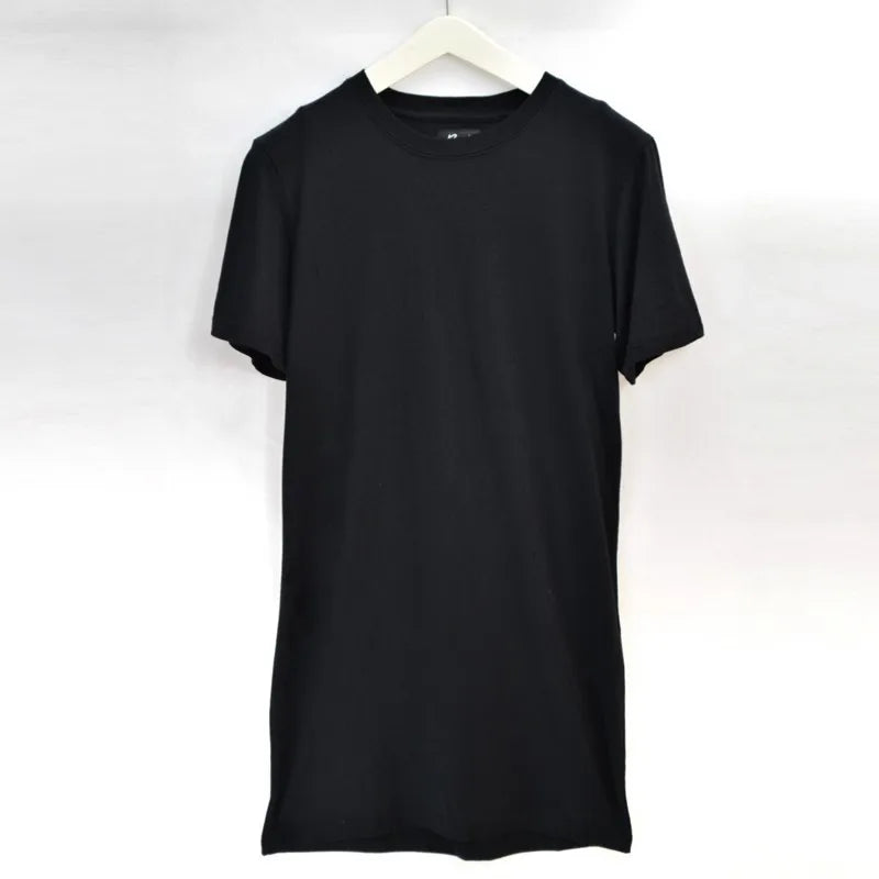 Camiseta Masculina Preta de Manga Curta Casual Hip Hop 2026 Nova Coleção para Homens