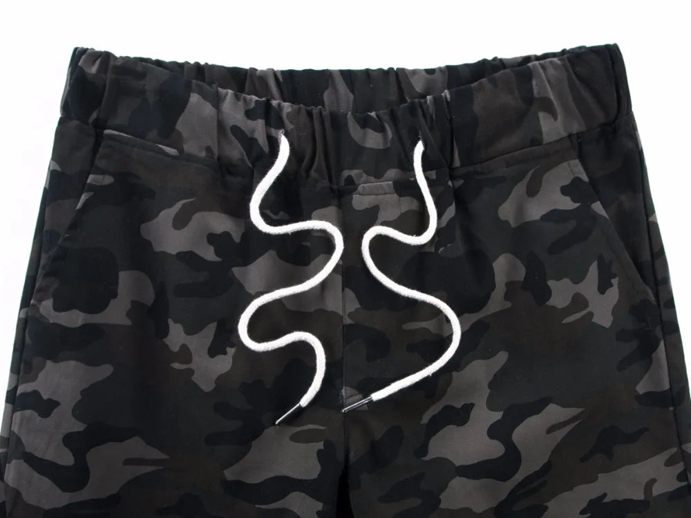 Algodão dos homens jogger outono lápis harem calças 2025 camuflagem calças militares soltas confortáveis calças de carga camo jogger