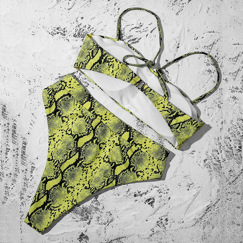 ZTVitality Sexy Bikini 2021 Venda quente Biquinis Cor sólida Cintura alta Biquini Push Up Biquínis Brasileiro Leopardo Summer Feminino Bikinis S-XL
