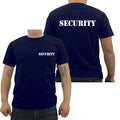 Camiseta masculina de segurança evento pessoal preto dupla face algodão de alta qualidade casual manga curta camisas masculinas hip hop camisetas topos