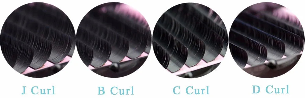 Extensões de Cílios Postiços Qeelasee Profissionais de Mink, Cílios Individuais para Maquiagem, Volume e Fans de Cílios, Atacado
