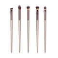 4/10 pçs conjunto de pincéis de maquiagem champanhe para base cosmética em pó blush sombra kabuki mistura compõem escova ferramenta de beleza