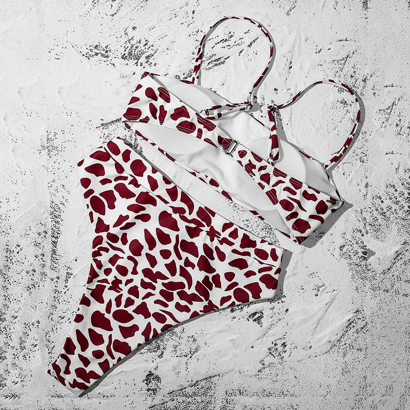 ZTVitality Sexy Bikini 2021 Venda quente Biquinis Cor sólida Cintura alta Biquini Push Up Biquínis Brasileiro Leopardo Summer Feminino Bikinis S-XL