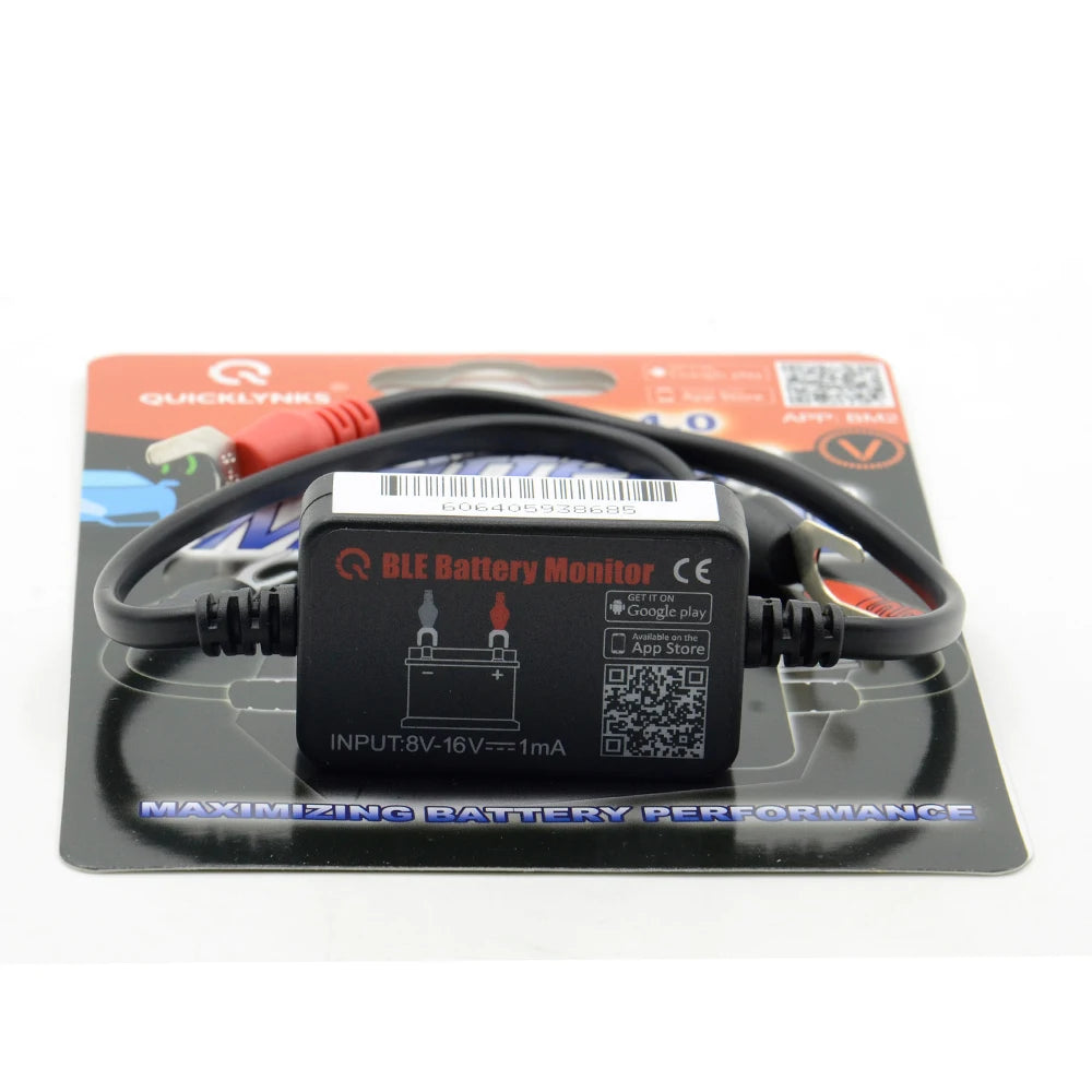 2024 mais novo bluetooth 12v monitor de bateria carro analisador teste para android ios telefone frete grátis