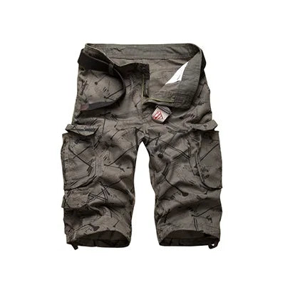 2026 Novo Lançamento: Bermuda Cargo Masculina de Algodão Sumner - Camuflagem Fashion com Vários Bolsos para Uso Casual e Atividades ao Ar Livre