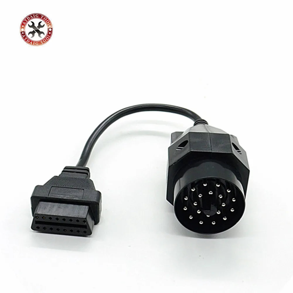 Adaptador OBD II de 1 peça: Conector Fêmea de 20 pinos B para OBD2 de 16 pinos, compatível com e36, e39, X5, Z3 e W de 20 pinos - Novo, Frete Grátis