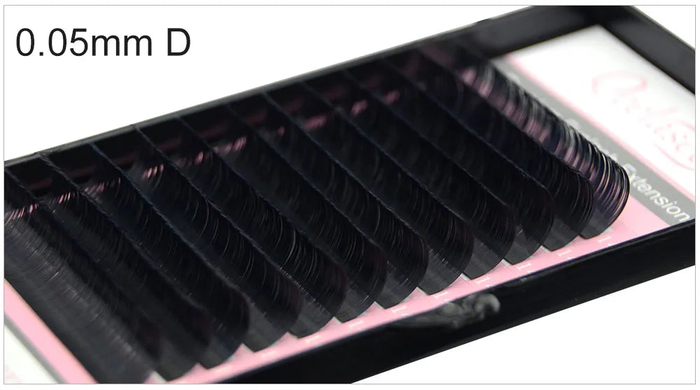Extensões de Cílios Postiços Qeelasee Profissionais de Mink, Cílios Individuais para Maquiagem, Volume e Fans de Cílios, Atacado